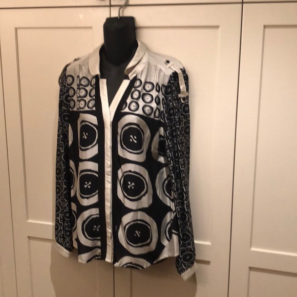 Desigual gorgeous silk blouse size l - Picture 1 of 4